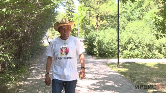 15 тысяч километров пешком: 72-летний казахстанец дошел до Павлодара